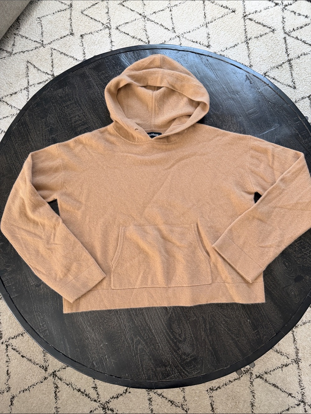 NAADAM Camel Cashmere Hooded Pullover